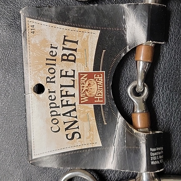 Copper Roller Snaffle Bit - Picture 2 of 4